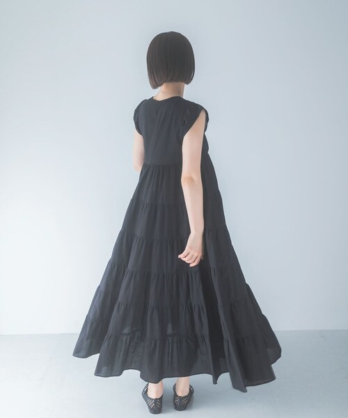 URBAN RESEARCH ROSSO（アーバンリサーチロッソ）の「インドコットンティアードワンピース（ワンピース・レディース・BLUE/BROWN/BLACK・Free）」の7枚目の写真