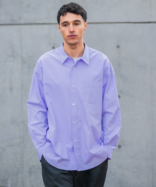 URBAN RESEARCH（アーバンリサーチ）の「new basic　THOMAS MASON OVER SHIRTS（シャツ/ブラウス・メンズ・ROYAL/WHITE/GREGE/LT BLUE/STRIPE/COCOA・S/M/L/XL）」の5枚目の写真