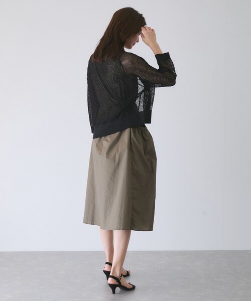 Jayro（ジャイロ）の「メッシュアミニットカーディガン（カーディガン/ボレロ・レディース・ブラック/ライトグレー/ホワイト系・F）」の16枚目の写真