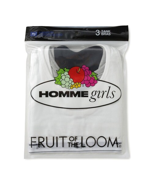 ADAM ET ROPE'（アダムエロペ）の「【HOMME girls×FRUIT OF THE LOOM】Classic Sports Bra (3-Pack)（ブラジャー・レディース・その他・S）」の3枚目の写真
