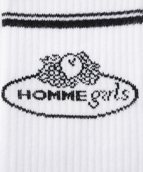 ADAM ET ROPE'（アダムエロペ）の「【HOMME girls×FRUIT OF THE LOOM】Crew Socks (3-Pack)（ソックス/靴下・レディース・ホワイト・F）」の8枚目の写真