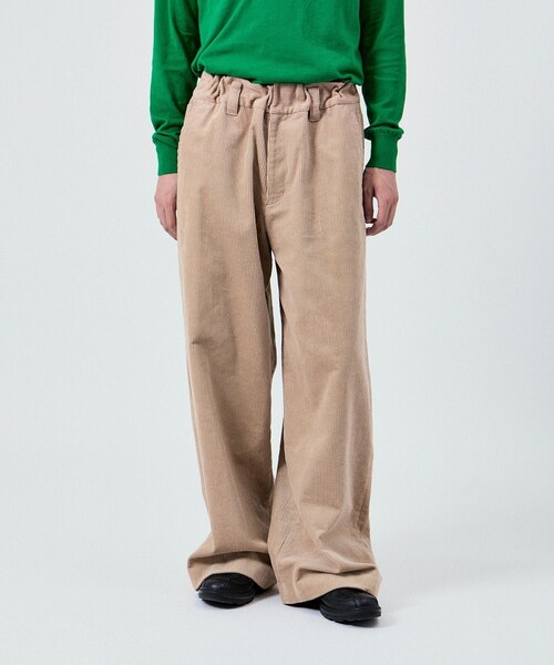 ADAM ET ROPE'(アダムエロペ)の「2WAY WAIST GATHER CORD PANTS UNISEX (SETUP対応)(その他パンツ・レディース・ダークブラウン/ベージュ/ネイビー・36/38/40/42)」の4枚目の写真