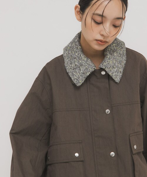 KBF（ケイビーエフ）の「2WAYカラーバルーンブルゾン（ブルゾン・レディース・SMOKYBEIGE/KHAKI/BROWN・One）」の12枚目の写真