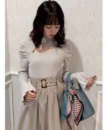 dazzlin | デコルテオープンリブニットトップス(ニット/セーター)