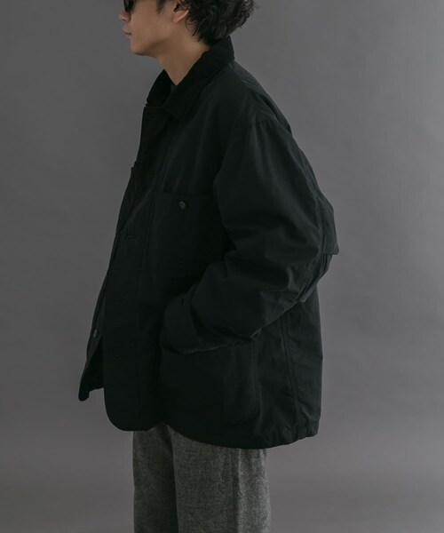 URBAN RESEARCH DOORS（アーバンリサーチドアーズ）の「FORK&SPOON　インサレーションカバーオール（カバーオール・メンズ・BLACK/IVORY・4/5）」の19枚目の写真