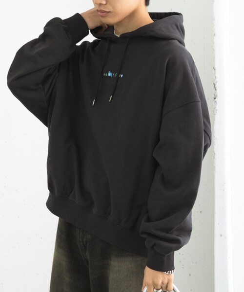 SENSE OF PLACE by URBAN RESEARCH（センスオブプレイスバイアーバンリサーチ）の「Gem Stone Cropped Hoodie（パーカー・メンズ・NAVY/BLACK/MINT・M/L）」の7枚目の写真