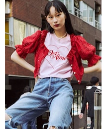 jouetie | スクエアネックレースブラウス(シャツ/ブラウス)