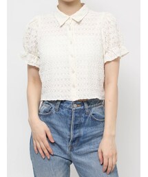 jouetie | レースパフスリーブブラウス(シャツ/ブラウス)