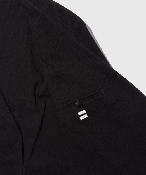 ADAM ET ROPE'(アダムエロペ)の「【blurhms/ブラームス】Silk/Cotton Nep Cardigan Jacket(テーラードジャケット・メンズ・ブラック・2/3)」の8枚目の写真