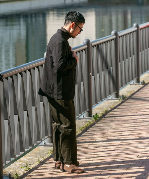 URBAN RESEARCH ROSSO（アーバンリサーチロッソ）の「『XLサイズあり』ピーチツイルストレッチシングルジャケット（テーラードジャケット・メンズ・DARK BROWN/NAVY/BLACK・M/L/XL）」の8枚目の写真