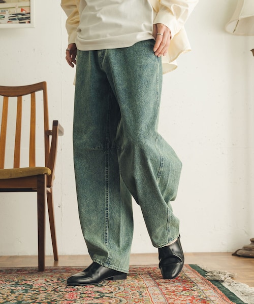 SENSE OF PLACE by URBAN RESEARCH(センスオブプレイスバイアーバンリサーチ)の「カラーカーブデニム(デニムパンツ・メンズ・BLACK/L.INDIGO/ONE WASH・M/L)」の15枚目の写真