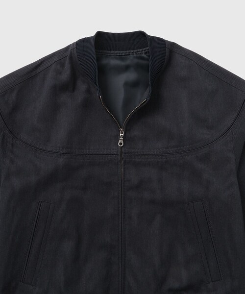 ADAM ET ROPE'（アダムエロペ）の「【COOR/クアー】STRIPE COTTON BINDING CUP SHOULDER JUMPER（その他アウター・メンズ・ネイビー・L/M）」の5枚目の写真