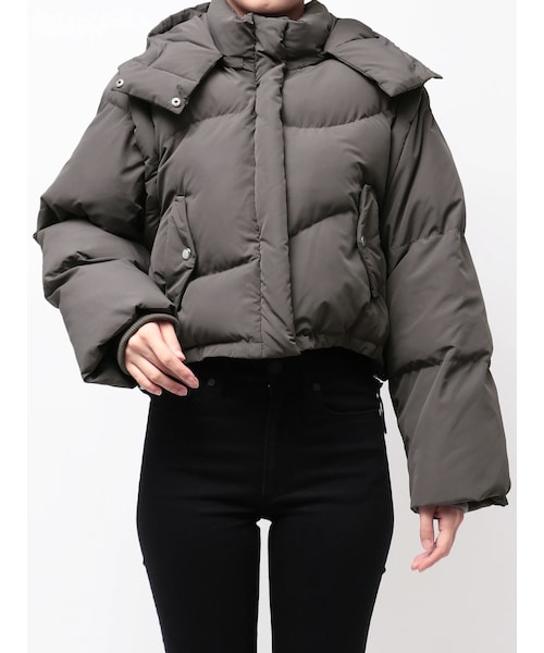 MURUA（ムルーア）の「ウェーブエアコンダウン（ダウンジャケット/コート・レディース・グレー/ブラック/ボルドー・F）」の2枚目の写真