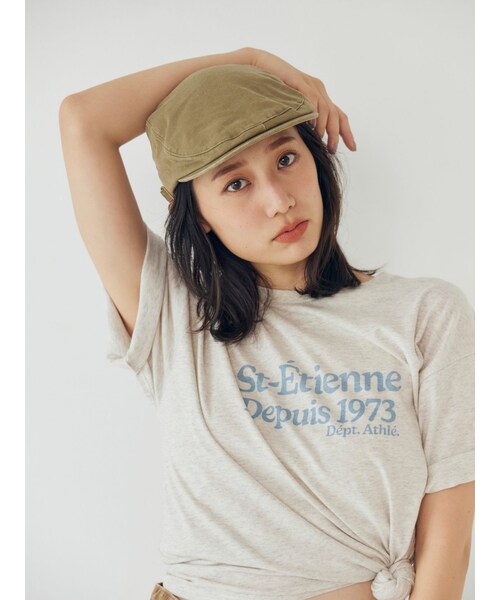 Ungrid（アングリッド）の「ウォッシュデザインハンチング（ハンチング/ベレー帽・レディース・ブラック/カーキ・F）」の2枚目の写真