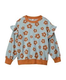 nissen | フリル付き総柄スウェットトレーナー（女の子）(スウェット)