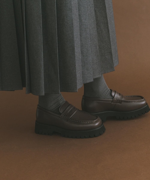 ITEMS URBANRESEARCH(アイテムズ アーバンリサーチ)の「スクエアローファー(ローファー・レディース・BLK/BRN・S/M/L)」の2枚目の写真