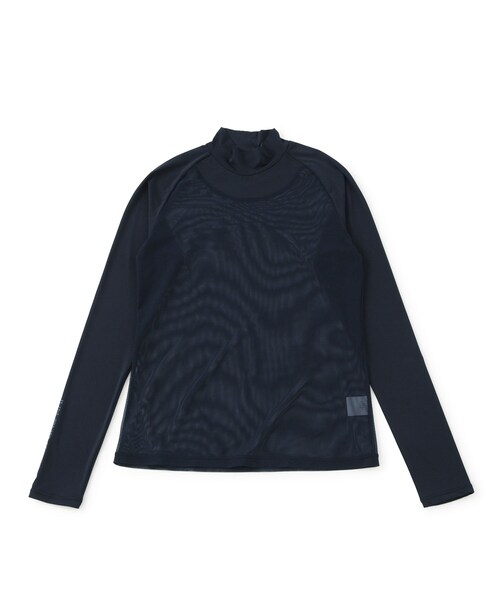 ROPE'（ロペ）の「【UVカット】【速乾】クールコアUVメッシュ切替モックプルオーバー（Tシャツ/カットソー・レディース・ブラック/ホワイト/ネイビー・L/M/S）」の18枚目の写真