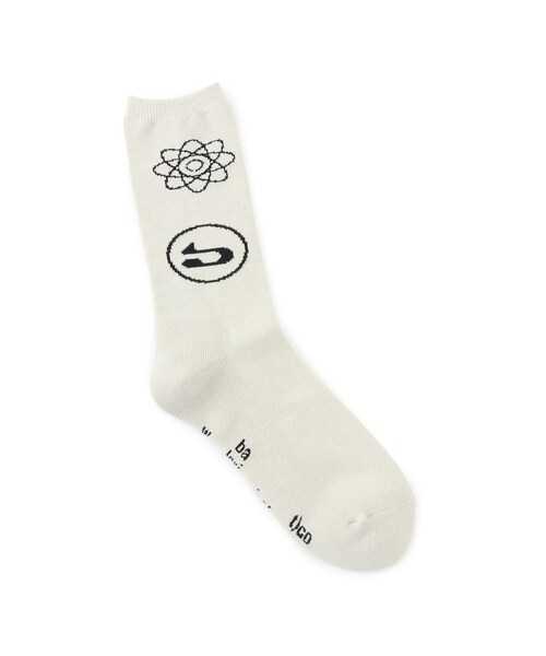 ADAM ET ROPE'（アダムエロペ）の「【BAL/バル】JACQUARD SOCKS（ソックス/靴下・メンズ・チャコール/ホワイト・F）」の5枚目の写真