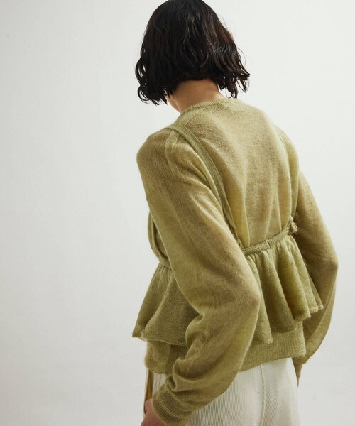 URBAN RESEARCH DOORS(アーバンリサーチドアーズ)の「unfil mohair&silk camisole top(キャミソール・レディース・lightgreen/off white/blue・1)」の8枚目の写真