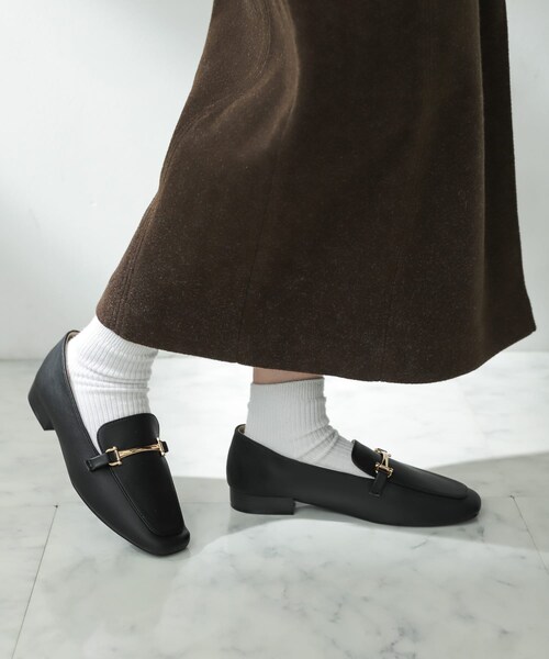 SENSE OF PLACE by URBAN RESEARCH（センスオブプレイスバイアーバンリサーチ）の「フェイクレザービットローファー（ローファー・レディース・BLACK/IVORY/BROWN・S/M/L/XL）」の21枚目の写真