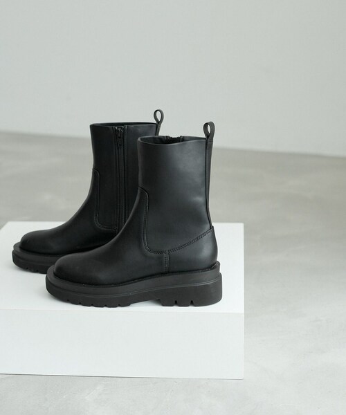 ADAM ET ROPE'(アダムエロペ)の「トラックソールストレッチブーツ(ブーツ・レディース・ブラック/ダークブラウン/キナリ・36.0/37.0/38.0/39.0)」の10枚目の写真