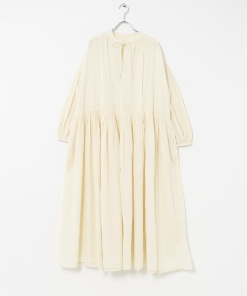 THE GOODLAND MARKET（ザグッドランドマーケット）の「FANAKA　ロングドレス（ワンピース・レディース・OFF WHITE/BLACK/BLUE・Free）」の9枚目の写真
