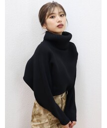 MURUA | BIGタートルニットプルオーバー(ニット/セーター)