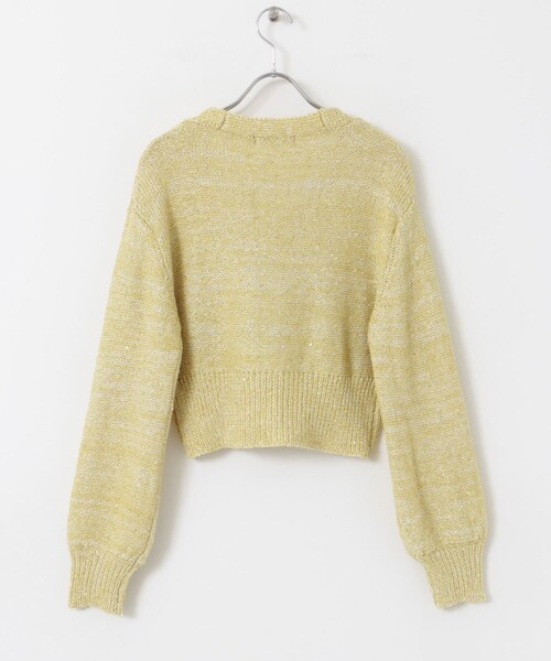 URBAN RESEARCH ROSSO（アーバンリサーチロッソ）の「ラメミックスショートカーディガン（カーディガン/ボレロ・レディース・IVORY/YELLOW・FREE）」の22枚目の写真