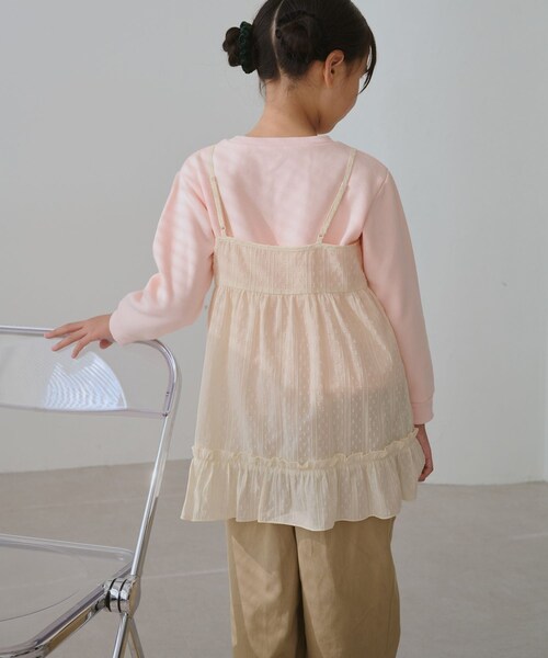 ROPE' PICNIC（ロペピクニック）の「【KIDS/キッズ】レースチュニックワンピース（ワンピース・キッズ・ホワイト/オフホワイト・L/M/S）」の15枚目の写真