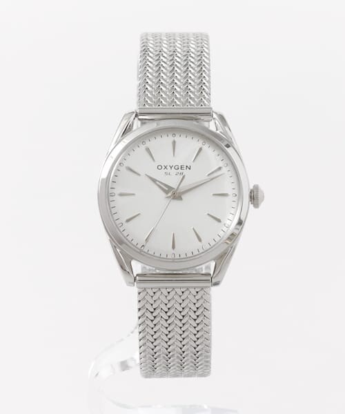 OXYGEN　METAL SILVER WATCH