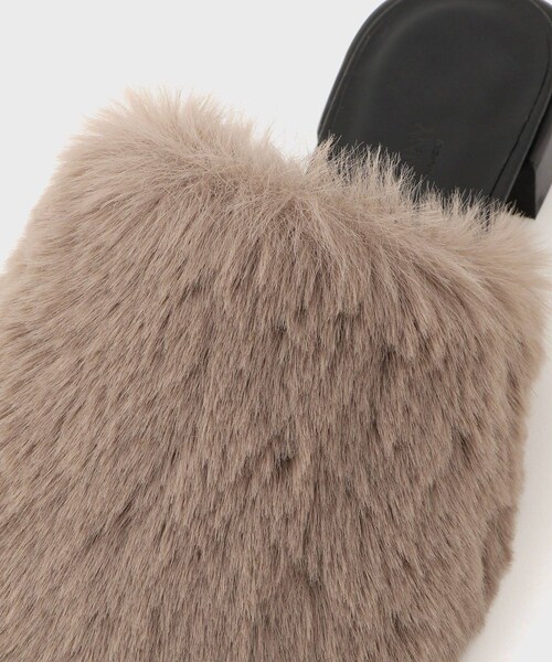 ROPE'(ロペ)の「【PELLICO SUNNY(ペリーコサニー)】FUR MULE|フラットシューズ(その他シューズ・レディース・ブラック/ライトグレー・36/37/38)」の20枚目の写真