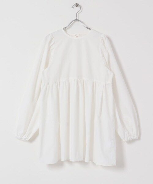 KBF（ケイビーエフ）の「『WEB限定』BACKリボンチュニック（チュニック・レディース・OFF/L.BLUE/D.BROWN・one）」の11枚目の写真