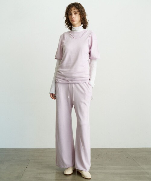 URBAN RESEARCH DOORS(アーバンリサーチドアーズ)の「unfil silkcotton short-sleeve gatherdpullover(ニット/セーター・レディース・gray/lilac/d.brown・1)」の9枚目の写真