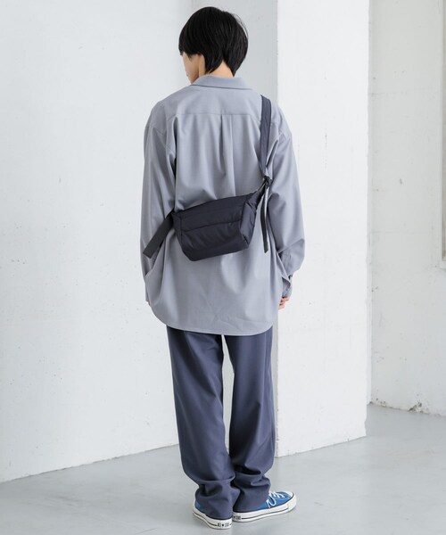 SENSE OF PLACE by URBAN RESEARCH（センスオブプレイスバイアーバンリサーチ）の「パデットキルトミニショルダーバッグ（ショルダーバッグ・メンズ・CHARCOAL/BLACK/GREIGE・one）」の12枚目の写真