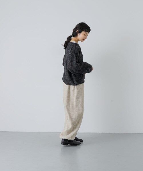 かぐれ（カグレ）の「ボイルドウールパンツ（その他パンツ・レディース・IVORY/BLACK・Free）」の10枚目の写真