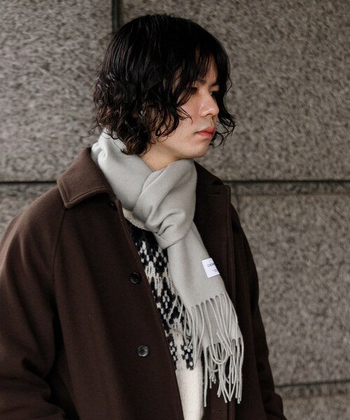 URBAN RESEARCH DOORS(アーバンリサーチドアーズ)の「カシミヤブレンド マフラー(マフラー・メンズ・GREEN/BLACK/GRAY/WINE RED・-)」の10枚目の写真