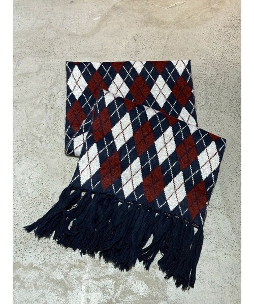 Ungrid（アングリッド）の「アーガイルニットマフラー（マフラー・レディース・ベージュ/チャコールグレー/ネイビー・F）」の4枚目の写真