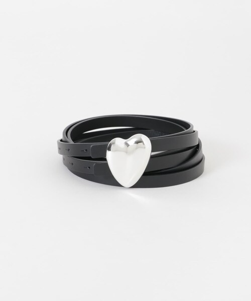 URBAN RESEARCH(アーバンリサーチ)の「A VACATION HEART W SILVER BELT(ベルト・レディース・BLK BLK/IVO GRAY・-)」の7枚目の写真