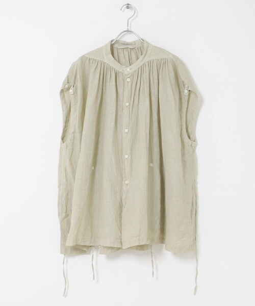 かぐれ（カグレ）の「Vlas Blomme　2WAYケープブラウス（シャツ/ブラウス・レディース・L BEIGE/BLUE GRAY・Free）」の2枚目の写真