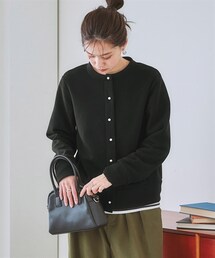 nissen | 裏起毛カットソーパール調ボタンカーディガン(カーディガン/ボレロ)