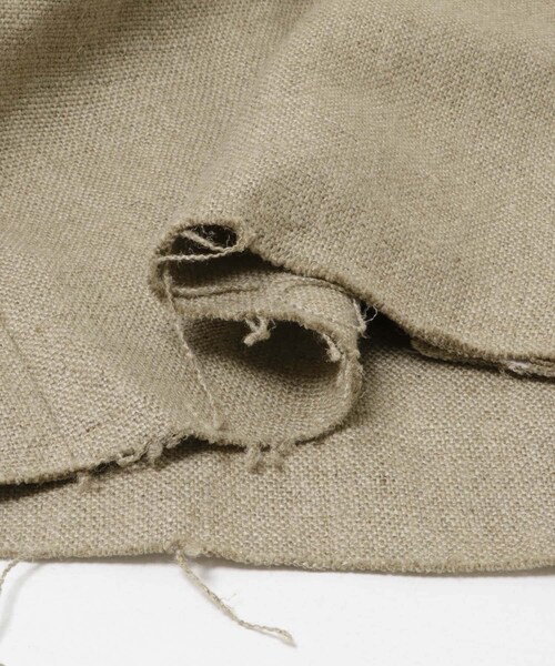 URBAN RESEARCH DOORS（アーバンリサーチドアーズ）の「ARCHI　HEAVYLINENJACKET（ノーカラージャケット・レディース・BEIGE・S）」の6枚目の写真