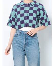 jouetie | パターンサマーニットシャツ(カーディガン/ボレロ)