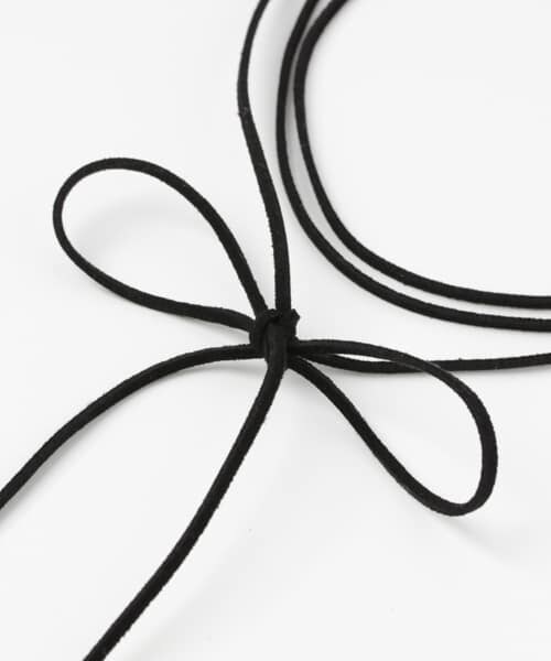 SENSE OF PLACE by URBAN RESEARCH（センスオブプレイスバイアーバンリサーチ）の「メタルバースエード3連ロングチョーカー（ネックレス・レディース・BLACK・-）」の4枚目の写真
