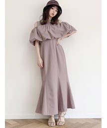 dazzlin | バルーンレイヤードマーメイドワンピース(ワンピース)