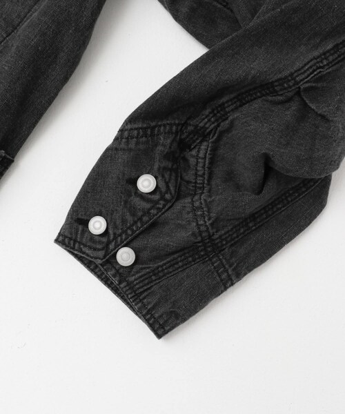 URBAN RESEARCH DOORS（アーバンリサーチドアーズ）の「FORK&SPOON　綿麻デニムカバーオール（カバーオール・レディース・BLACK/ONEWASH・1）」の16枚目の写真
