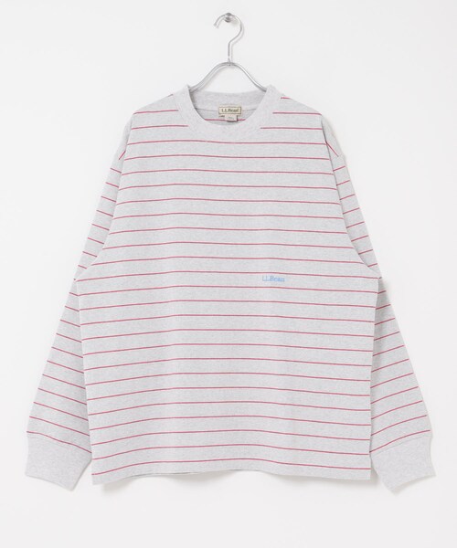 URBAN RESEARCH DOORS(アーバンリサーチドアーズ)の「L.L.Bean JAPAN EDITION UNION LONG SLEEVE STRIPE T-SHIRTS(Tシャツ/カットソー・メンズ・OFF/GRN/BIRCH/YLW/T GREY/RED/NAVY/TEAL・M/L/XL)」の4枚目の写真