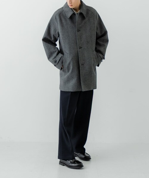 URBAN RESEARCH（アーバンリサーチ）の「WINDPROOF TWEED HALF COAT（テーラードジャケット・メンズ・BROWN/CHARCOAL・M/L）」の9枚目の写真