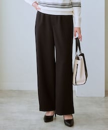 7days Life Styling | 【あったか裏起毛】ウール調ワイドパンツ(スラックス)