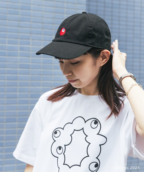 THE GOODLAND MARKET（ザグッドランドマーケット）の「EXPO2025 CAP-EYE（キャップ・レディース・WHITE/BLACK・one）」の2枚目の写真
