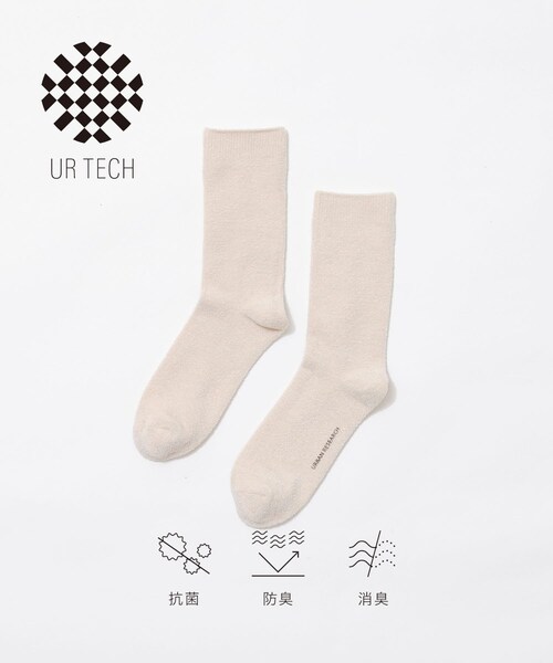 URBAN RESEARCH(アーバンリサーチ)の「『UR TECH』モールソックス(その他アンダーウェア/インナー・レディース・OFF WHT/BLK/RED・22-24)」の1枚目の写真